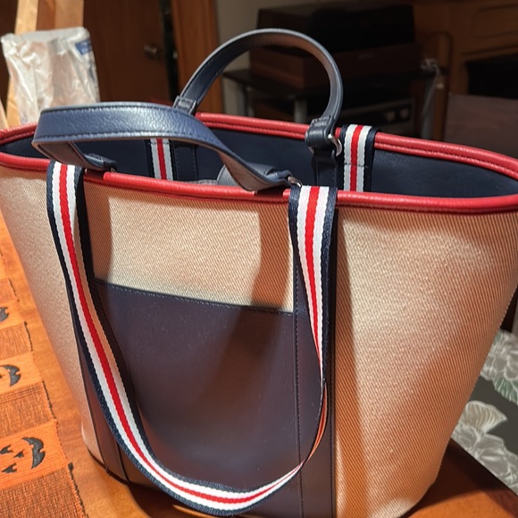 New without tags INC canvas purse Two different handles Light beige canvas - Picture 7 of 8